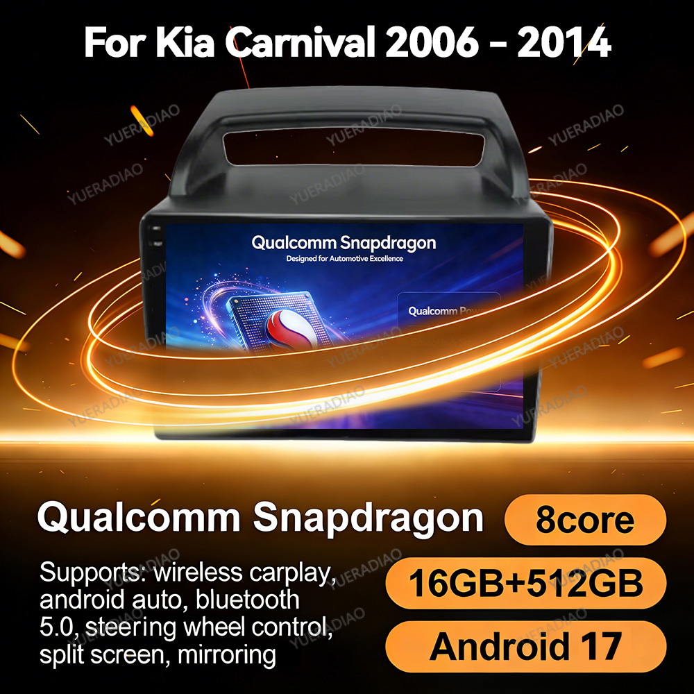 Android Car Stereo 2 Din 8 Core - KIA Carnival VQ 2006-2014用 Android 17