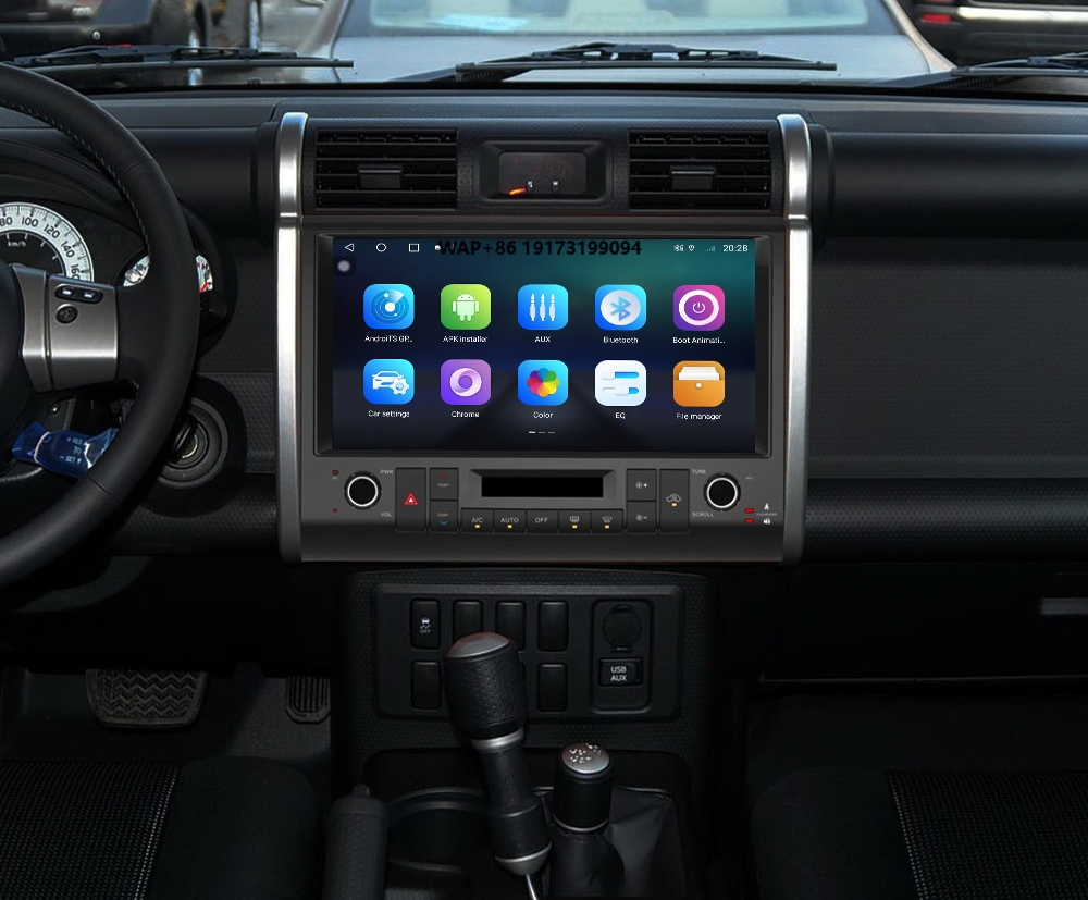 Car Multimedia Player Carplay Android Auto - 13.3インチCarplay対応 FJクルーザー（2007-2020）用マルチメディアプレーヤー Android 11搭載 ワイヤレスカーラジオナビ ヘッドユニット