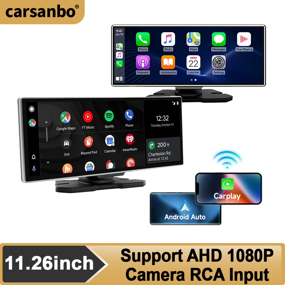 Car Multimedia Player Carplay Android Auto - カーサンボ 11.26インチ 車載タッチスクリーン ワイヤレスCarPlay Android Auto対応