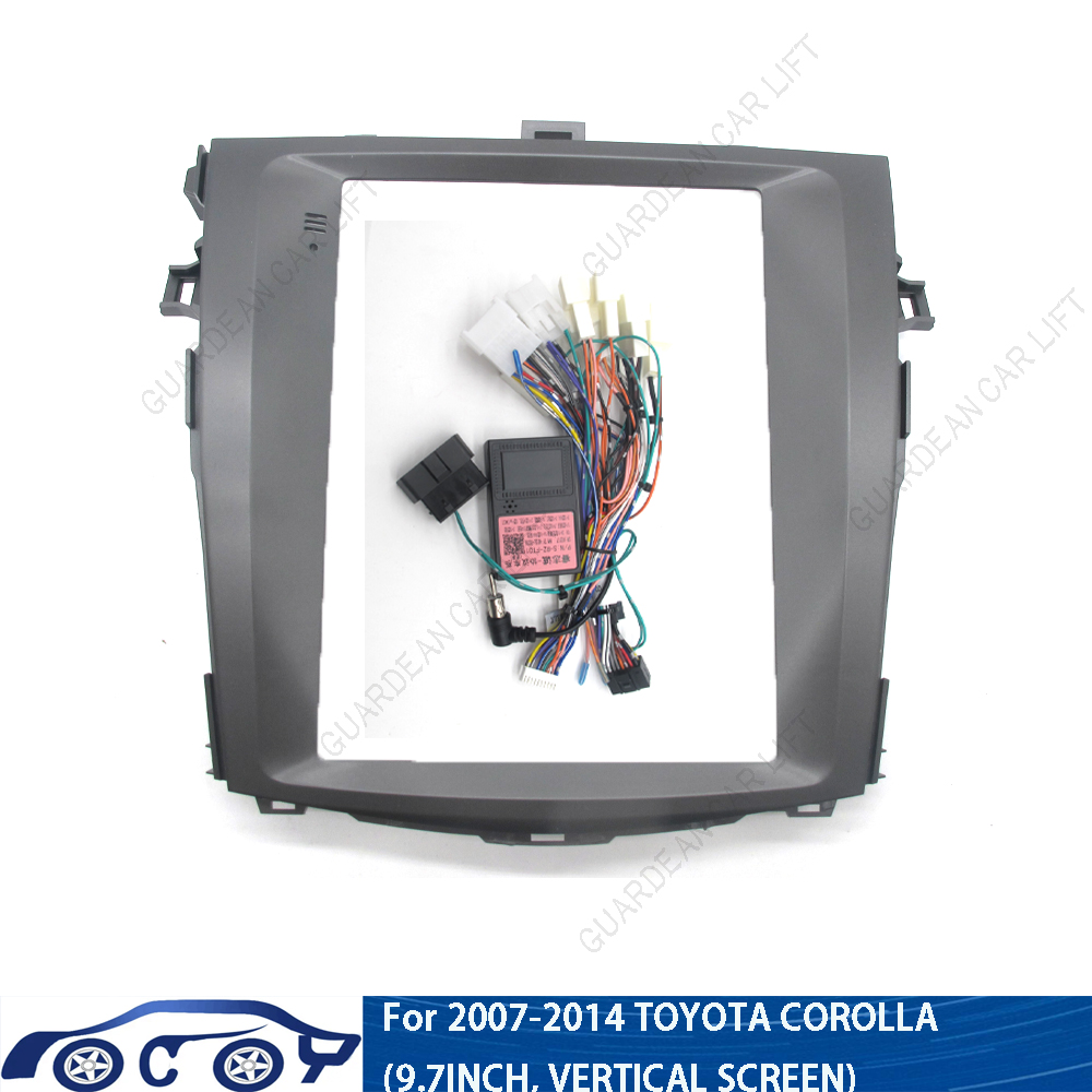 Tesla Style Screen Car Radio - 2007-2014 トヨタ カローラ (9.7 インチ、垂直スクリーン) カーラジオ筋膜テスラスタイル