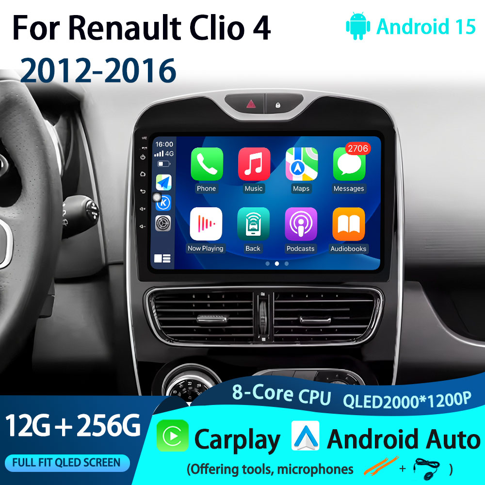 ルノー クリオ4 2012-2016用 Carplay対応  - Car Radio Gps Navigation 10 Inch のレビューと価格