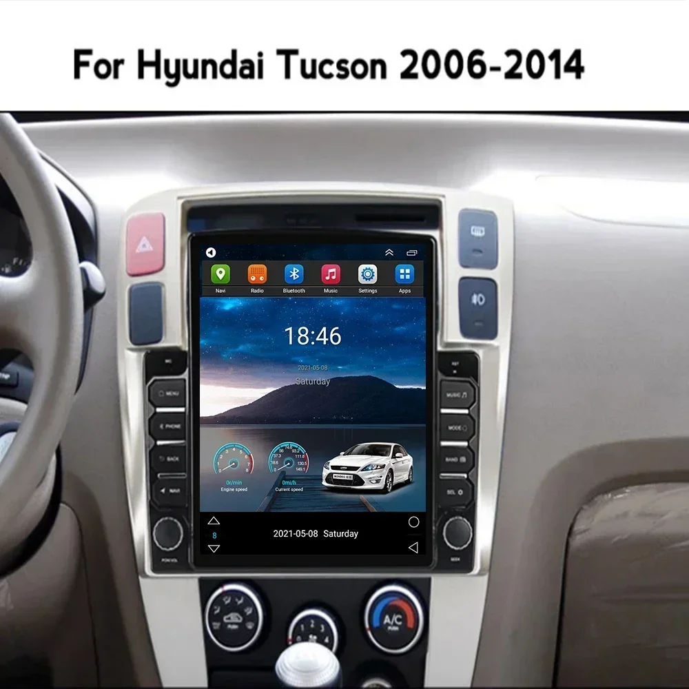 テスラ風デザインの2DIN Android 13搭載カーラジ - Tesla Style Screen Car Radio のレビューと価格