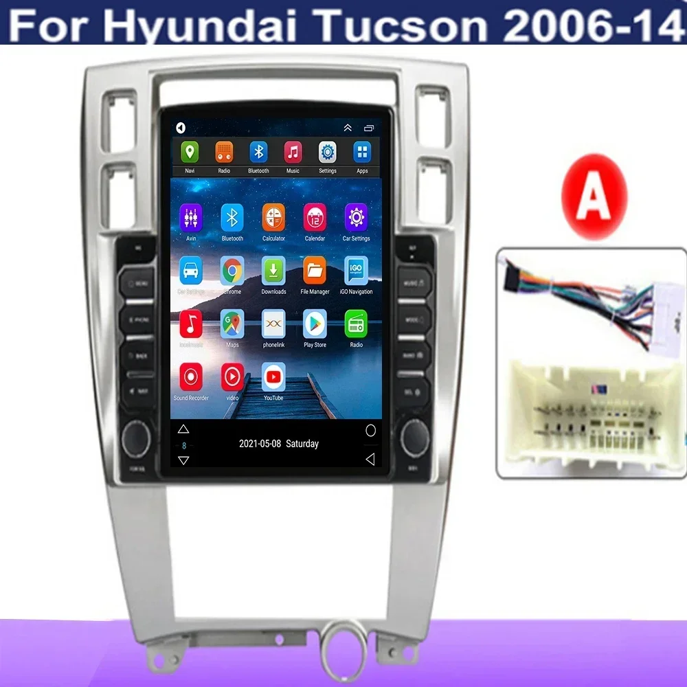 テスラ風デザインの2DIN Android 13搭載カーラジ - Tesla Style Screen Car Radio のレビューと価格