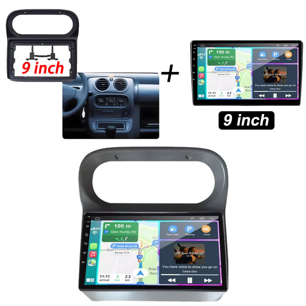 ルノー・トゥインゴ（2005年～2013年式）用 Andro - Android Car Stereo 2 Din 8 Core のレビューと価格