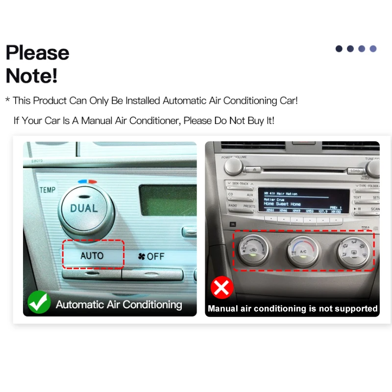 トヨタ・カムリ（2007年～2011年式）用 Android - Tesla Style Screen Car Radio のレビューと価格