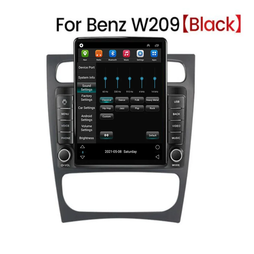 9.7インチ 車載Androidプレーヤー。ベンツW203、 - Tesla Style Screen Car Radio のレビューと価格