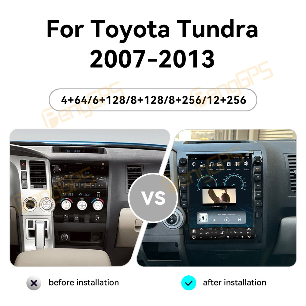 トヨタ タンドラ セコイア 2007-2013年式用 カーラ - Android Auto Head Unit 12.3 Inch のレビューと価格