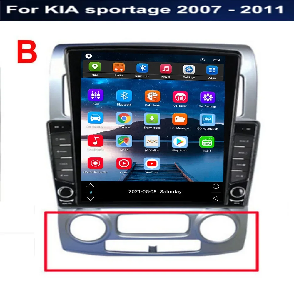 テスラ風デザインの2DIN Android 14.0搭載カー - Tesla Style Screen Car Radio のレビューと価格