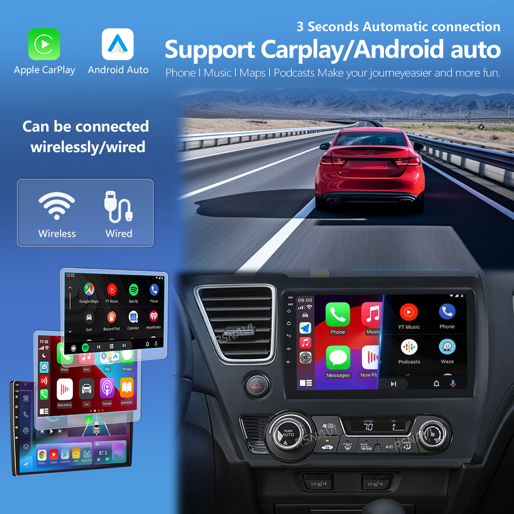 RSNAVI Android 16 Carplay対応 車載 - Android Car Stereo 2 Din 8 Core のレビューと価格