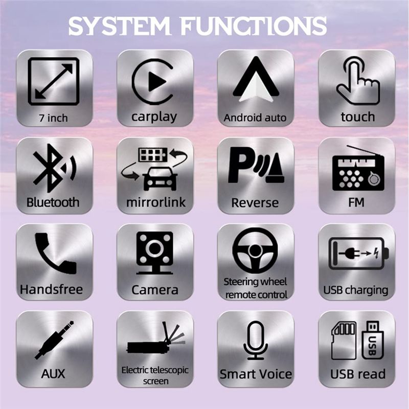 1月1日発売 Dinカーステレオ ワイヤレスCarPlay  - Car Radio 1 Din Flip Out Screen のレビューと価格