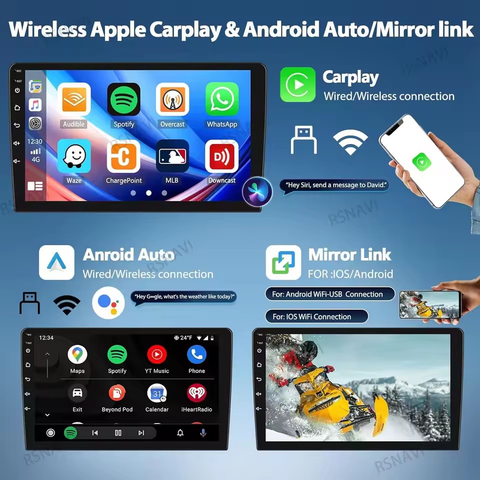 Android 16 Carplay対応 車載ラジオ Kia - Android Car Stereo 2 Din 8 Core のレビューと価格