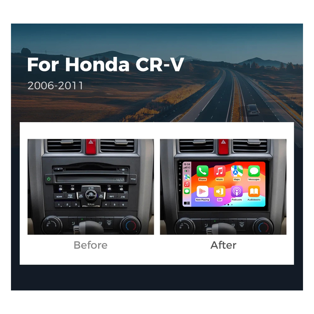 Android 16搭載 ホンダCRV 3 RE 2007- - Android Car Stereo 2 Din 8 Core のレビューと価格