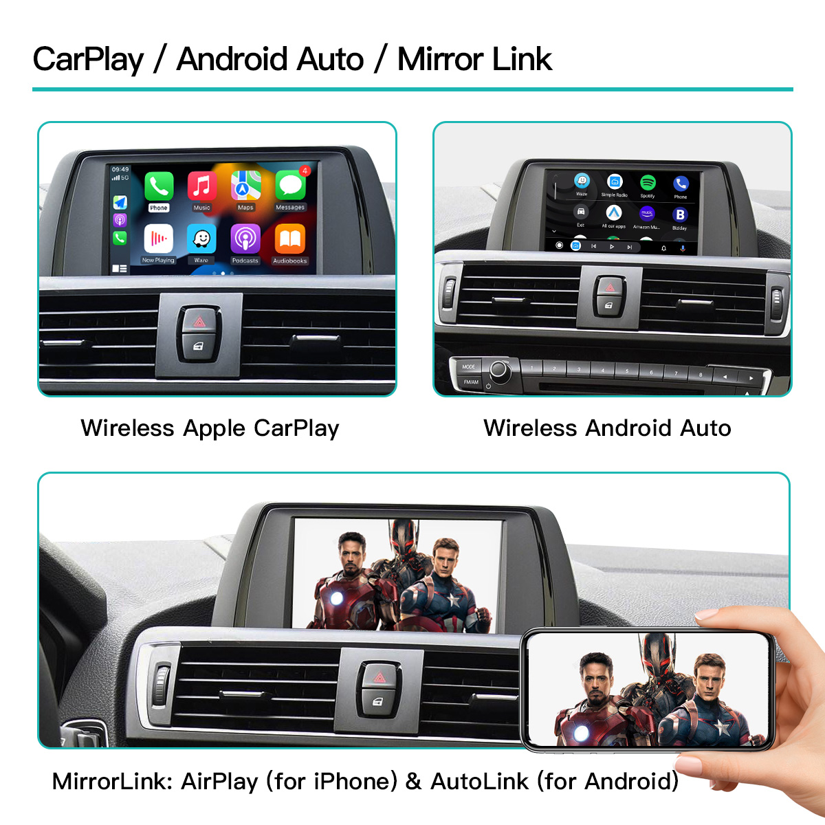 BMW MINI 3シリーズ F32/F33/F36 F48 - Car Multimedia Player Carplay Android Auto のレビューと価格