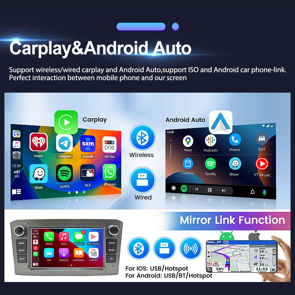 トヨタ・アベンシスT25（2002年～2010年式）用And - Android Head Unit 6Gb 128Gb のレビューと価格