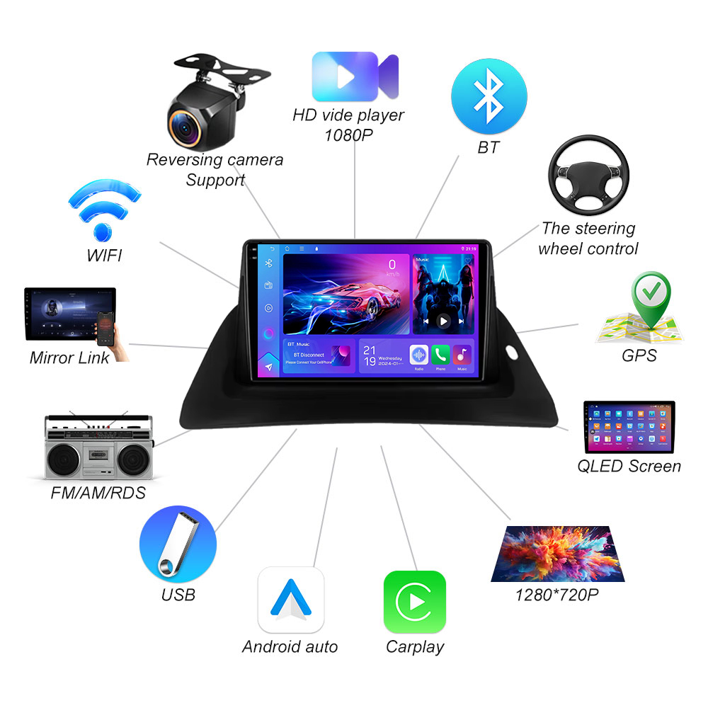 ルノー カングー 2008-2018 車載用Androidマ - Car Dvd Player Bluetooth Steering Wheel のレビューと価格