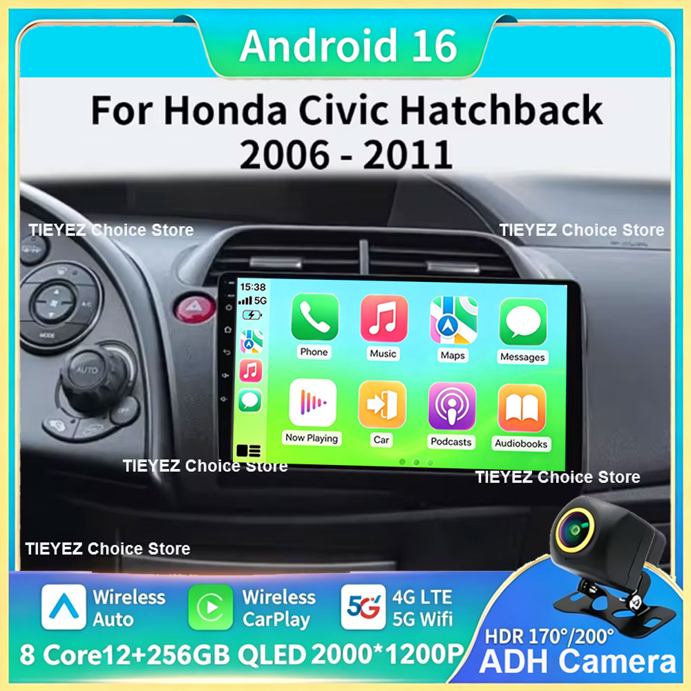 ホンダ シビック ハッチバック 2005-2011用 9イン - Android Head Unit 7862 Octa Core のレビューと価格