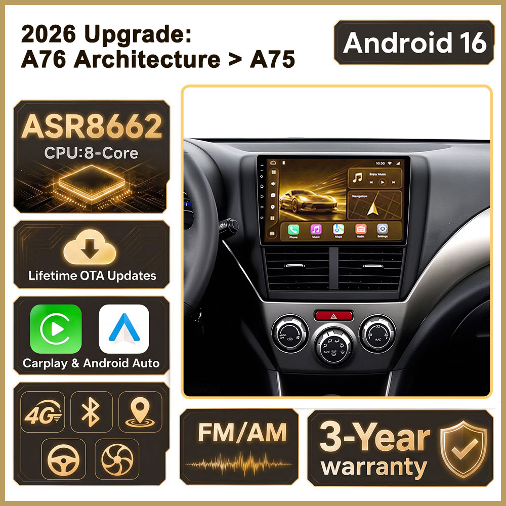 Cortex-A76 オクタコア Android 16。スバ - Car Radio Gps Navigation 10 Inch のレビューと価格