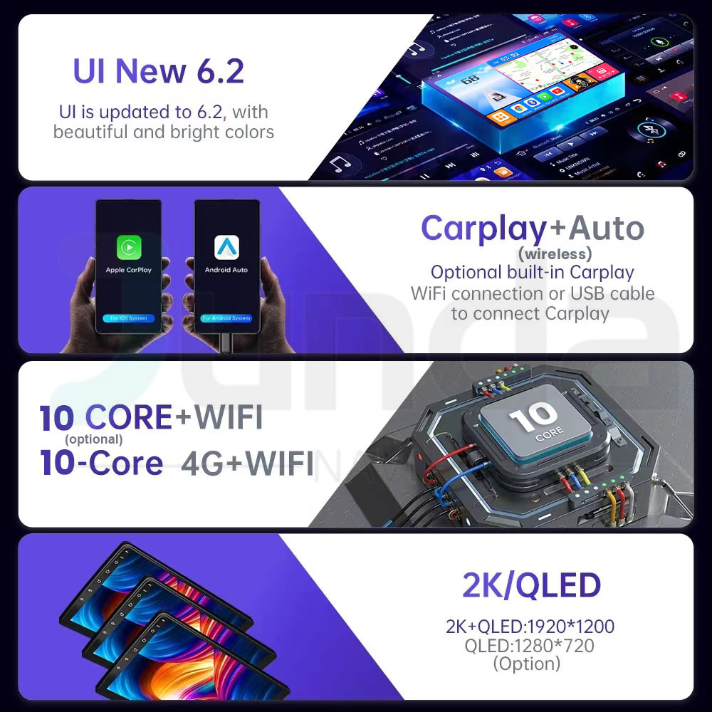 Android 16 Carplay Auto フォード フ - Android Car Stereo 2 Din 8 Core のレビューと価格