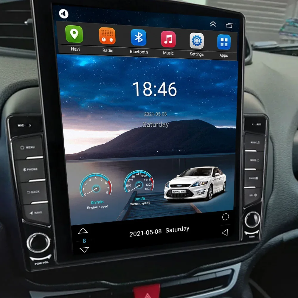 テスラ風デザインのAndroid Auto対応2DINカーラ - Tesla Style Screen Car Radio のレビューと価格