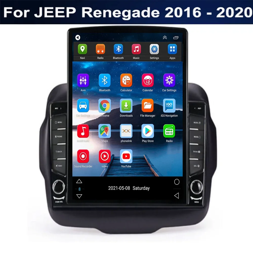 テスラ風デザインのAndroid Auto対応2DINカーラ - Tesla Style Screen Car Radio のレビューと価格