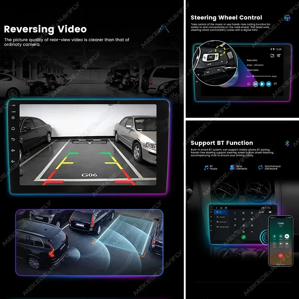 MEKEDE 2 Din ワイヤレス Carplay スズキ - Car Radio Gps Navigation 10 Inch のレビューと価格