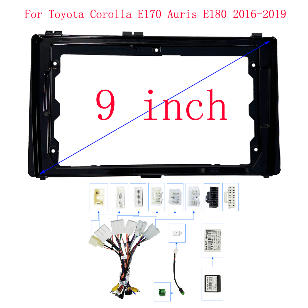 トヨタカローラ用カーラジオフレーム,9インチ,e170,au - Car Stereo Canbus Decoder のレビューと価格