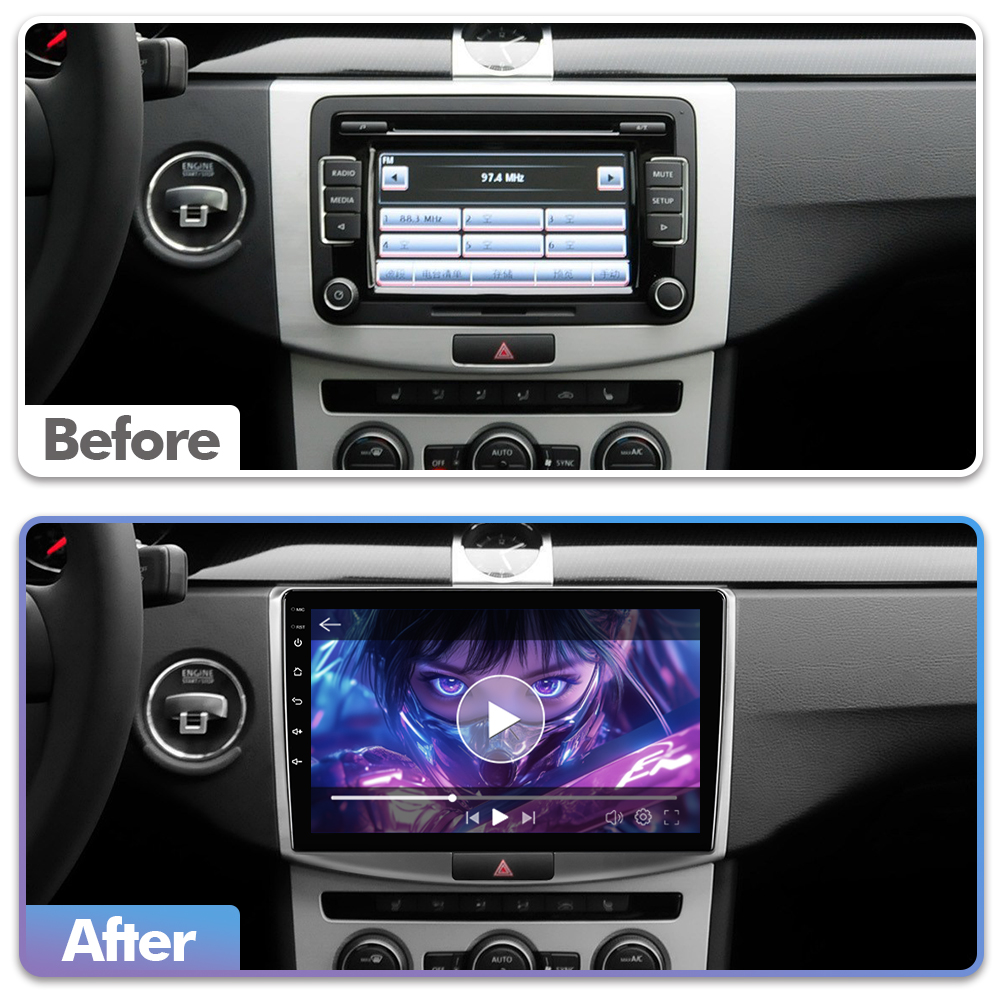 ISUDAR T57 Android 15 ラジオ。フォルク - Android Head Unit 6Gb 128Gb のレビューと価格