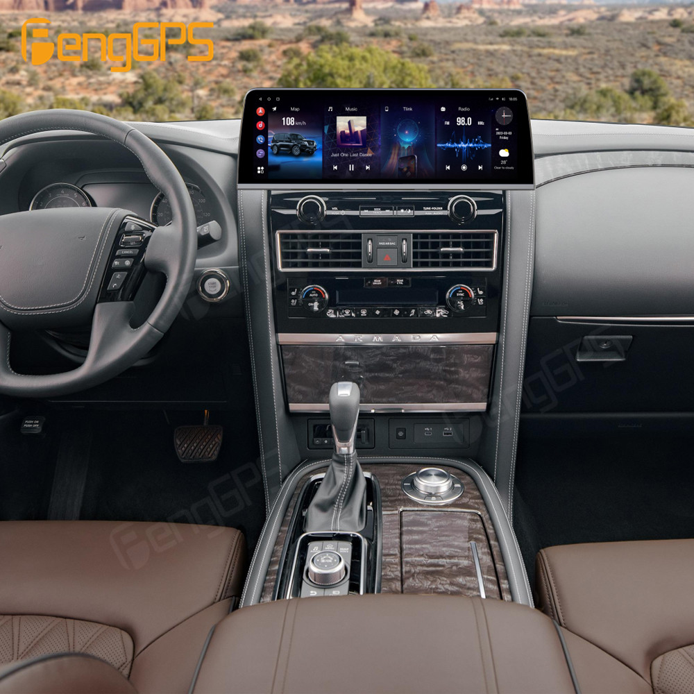 16.9インチ Android 14 日産パトロールY62  - Android Head Unit 7862 Octa Core のレビューと価格
